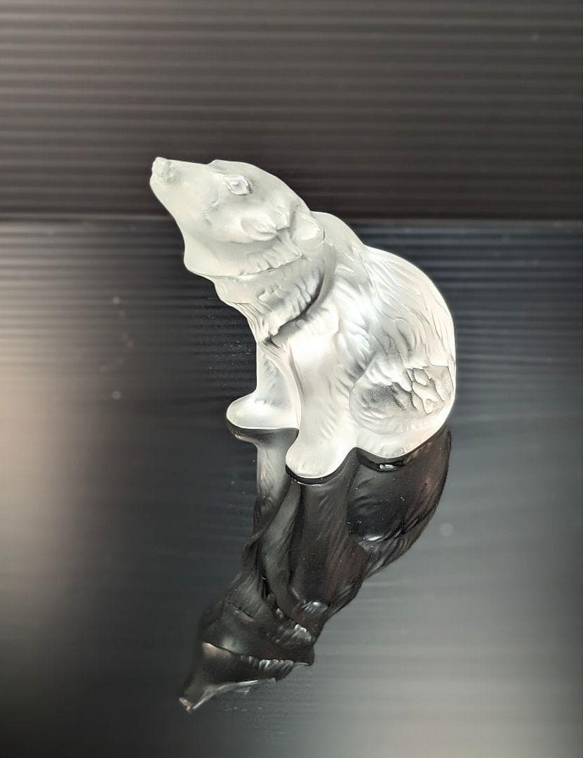 LALIQUE ラリック ベア くま 熊 オーナメント オブジェ ガラス LALIQUE ラリック サーカスベア ベア クマ オブジェ クリスタル