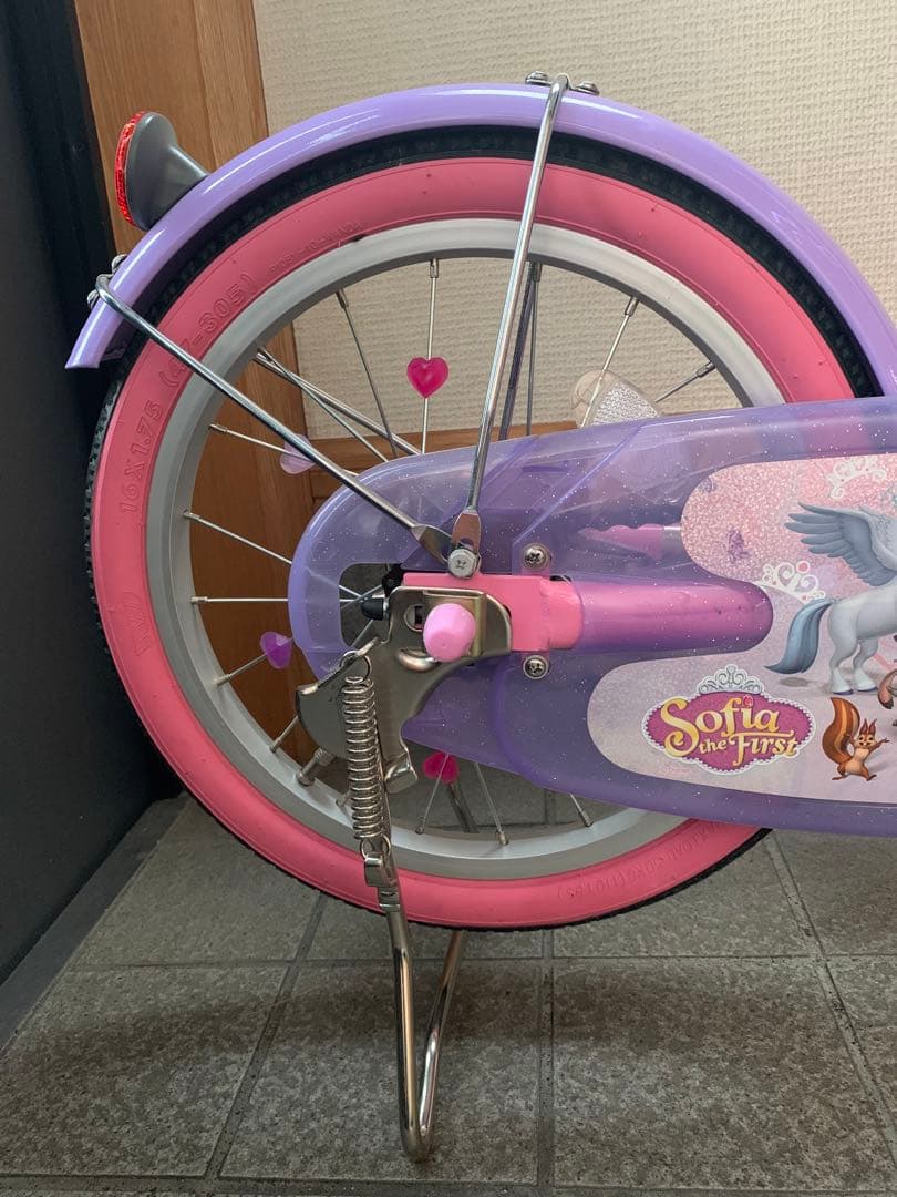 子供 自転車 小さなプリンセスソフィア 両立スタンド 16インチ - メルカリ