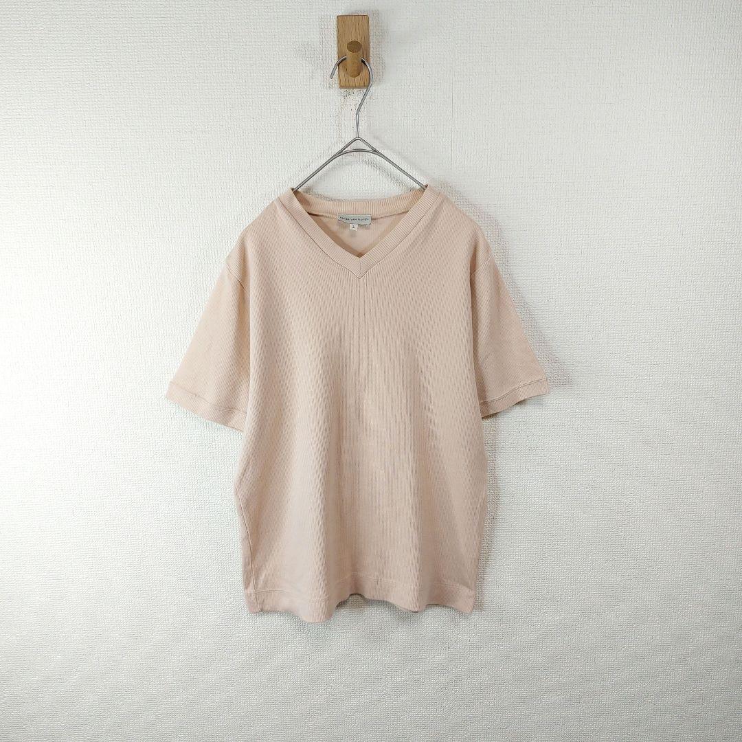 DRIES VAN NOTEN Vネック半袖コットンサマーニット L ベージュ - メルカリ