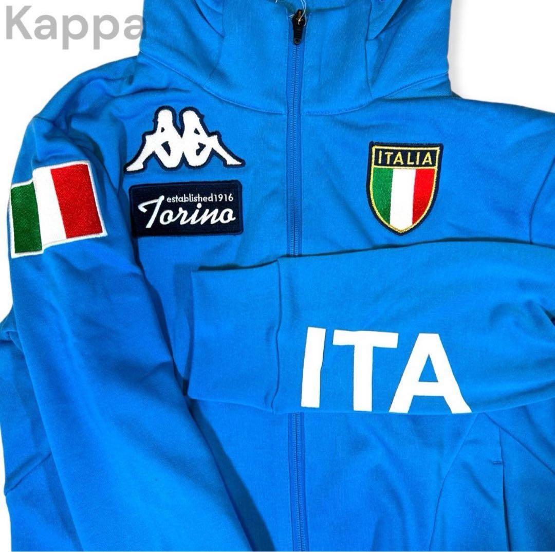 新品◇Kappa イタリア代表 トリノ 国旗デザイン ジップアップパーカー