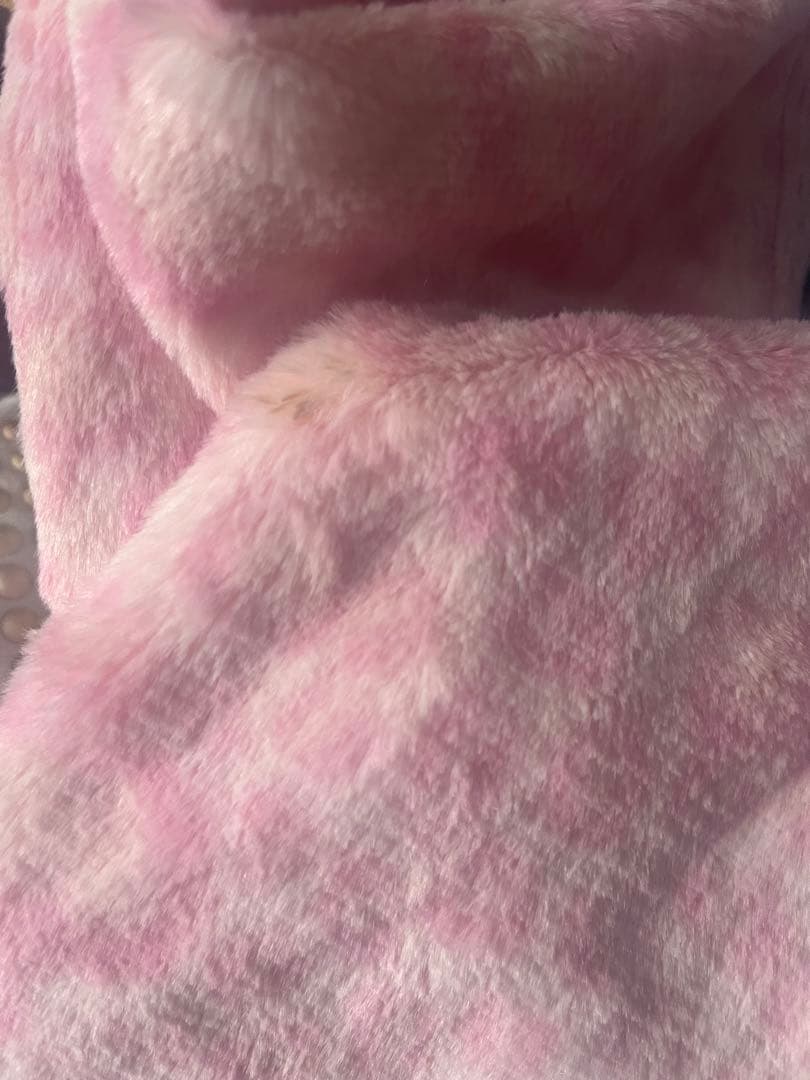 ファンキャップマフラー　ミニー　ピンクヒョウ柄　 ディズニー