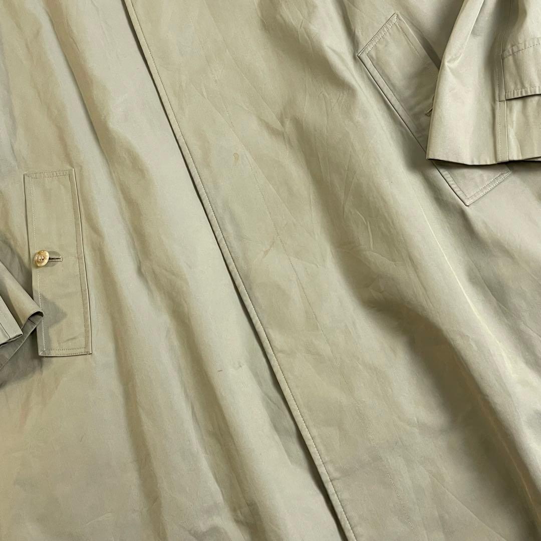 Burberrys ステンカラーコート ロング カーキ ノバチェック XL