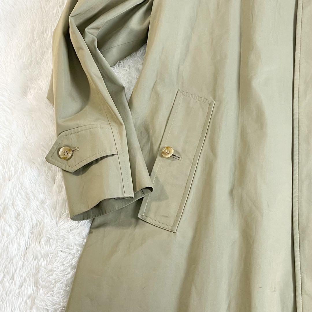 Burberrys ステンカラーコート ロング カーキ ノバチェック XL