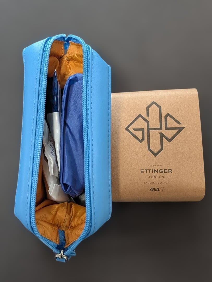 新品未使用】ANAビジネスクラスアメニティ ポーチ2個セット ETTINGER