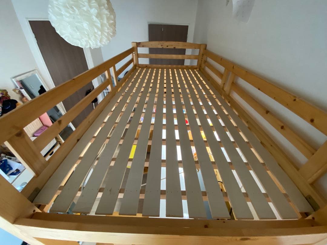 ロフトベッド・デスク付き・186.5cm