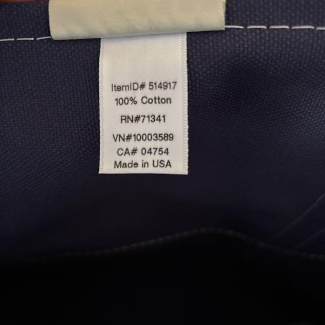 L.L.Bean BOAT AND TOTE トートバッグ ネイビー/レッド