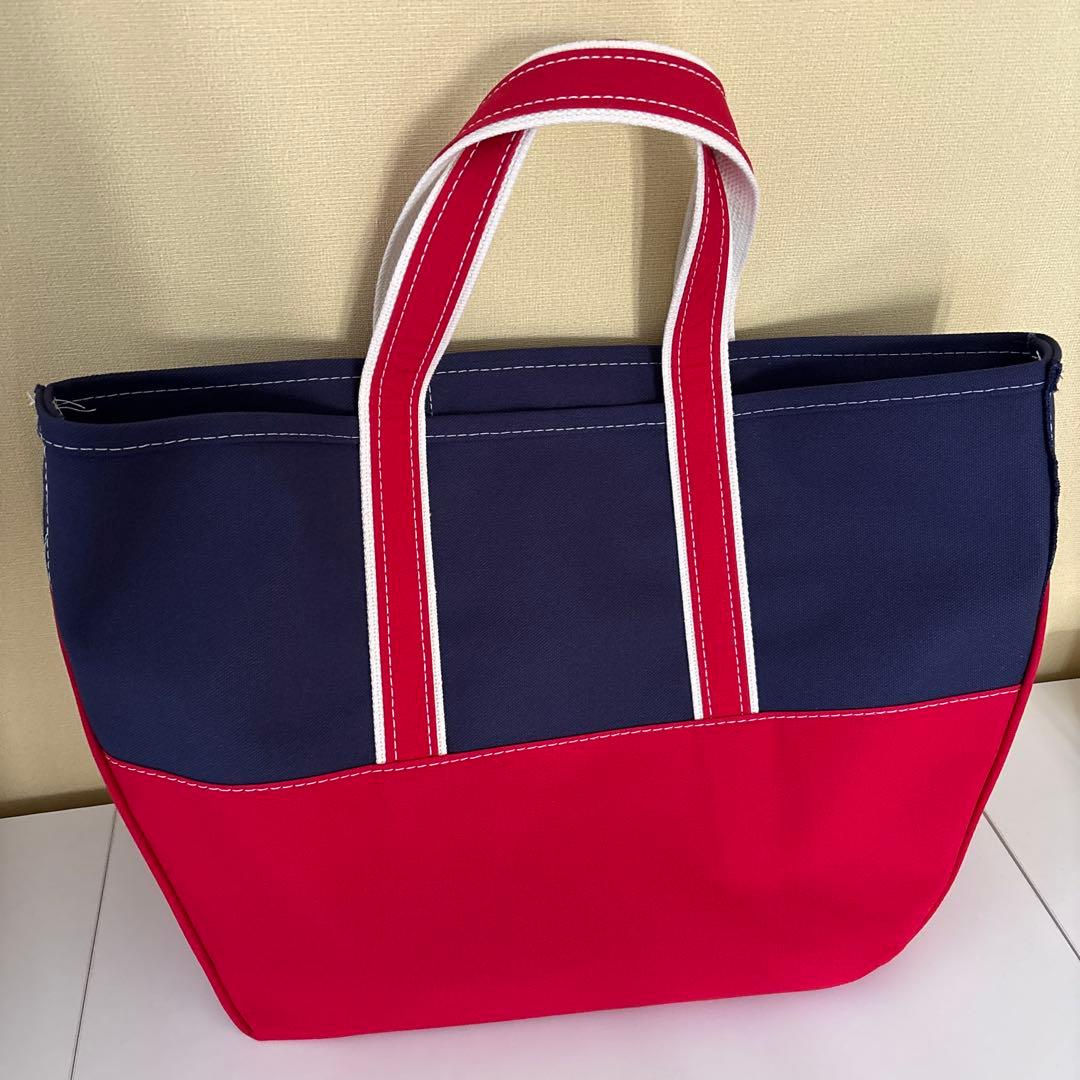L.L.Bean BOAT AND TOTE トートバッグ ネイビー/レッド