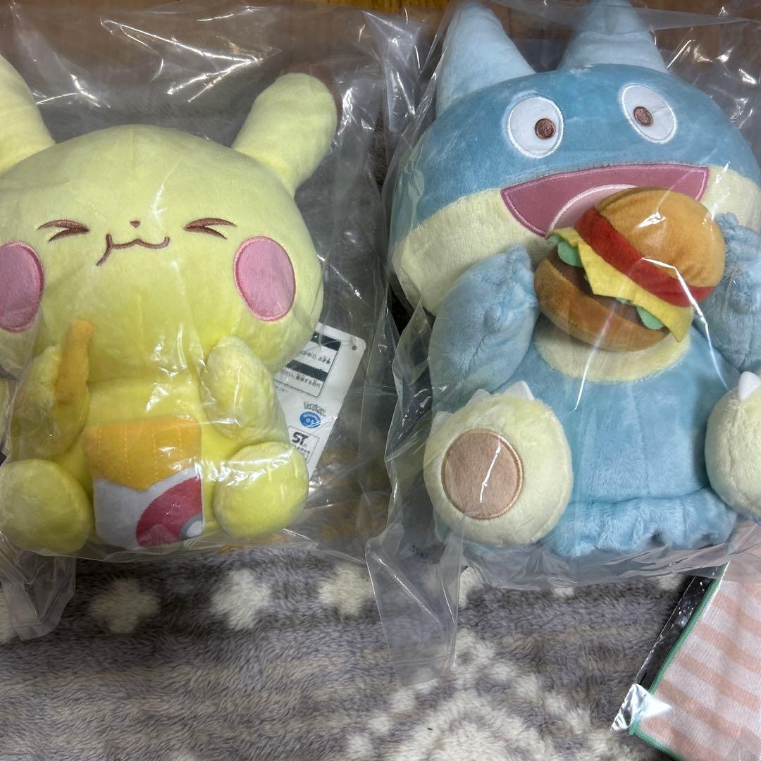 一番くじ ポケピース A賞 B賞 ピカチュウ ゴンベぬいぐるみセット他まとめ売り