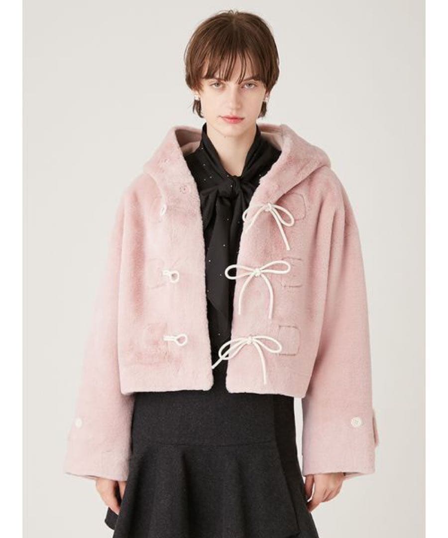 ファーファー　リボンショートダッフルコート FURFUR リボンショートダッフルコート(ジャケット)｜アウター｜FURFUR（ファー
