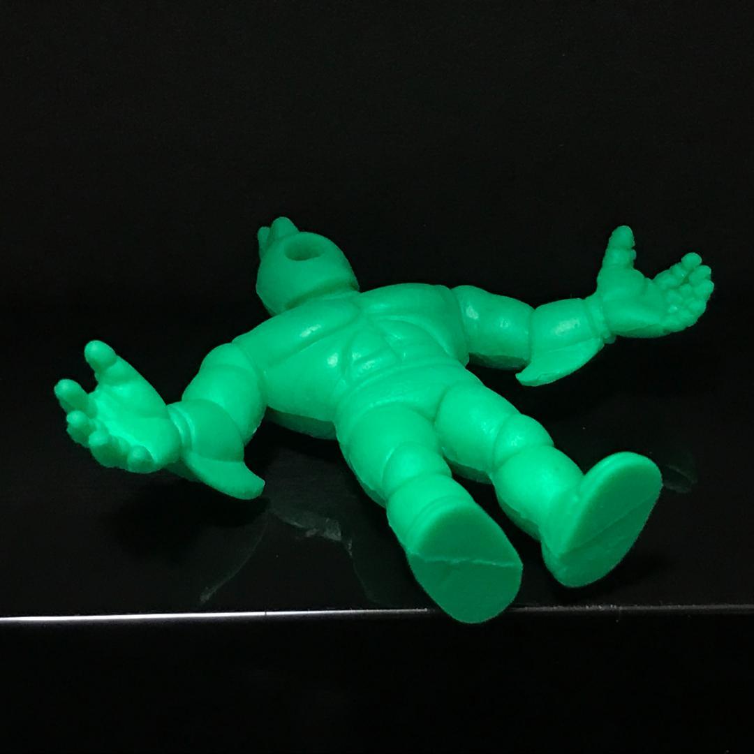 キン消し パート21 ニューブラックホール 緑色 当時物 キン肉マン