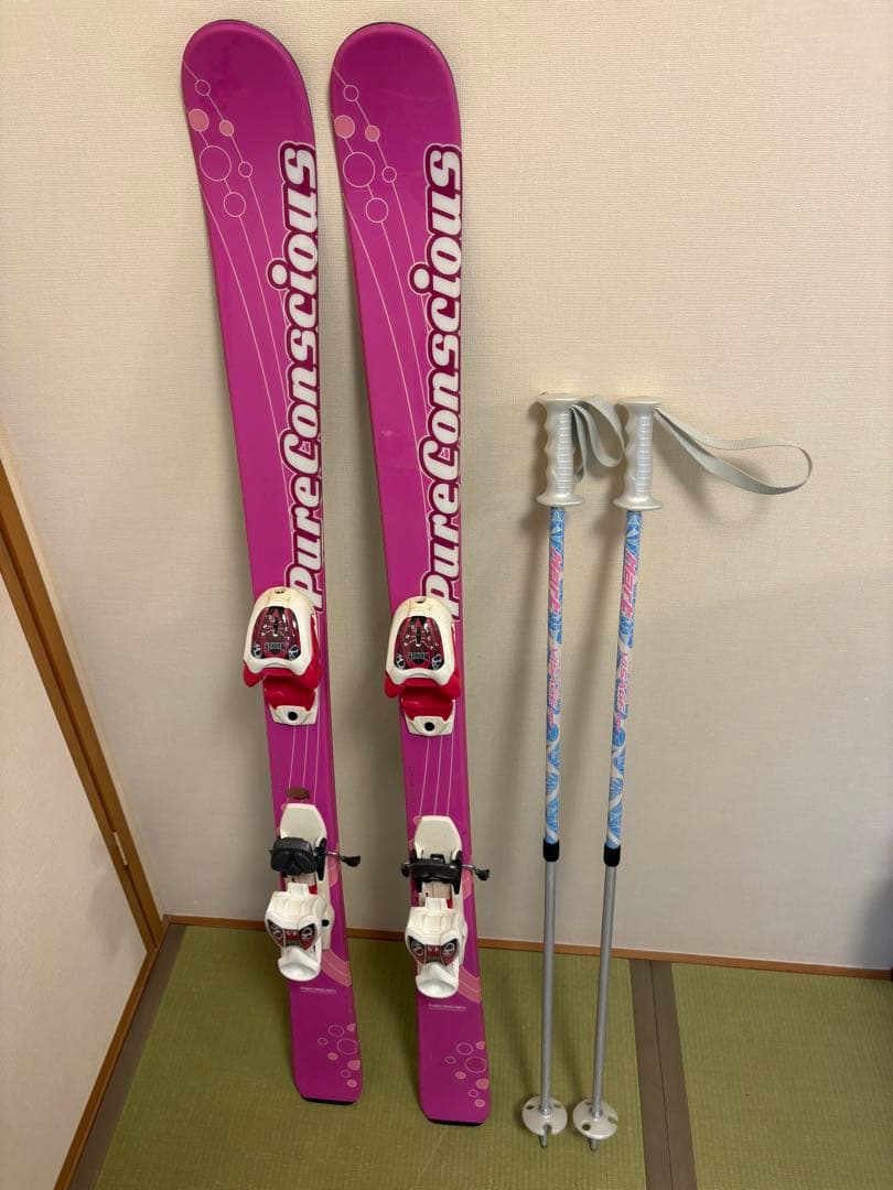 Pure Conscious スキー板とポールセット - メルカリ