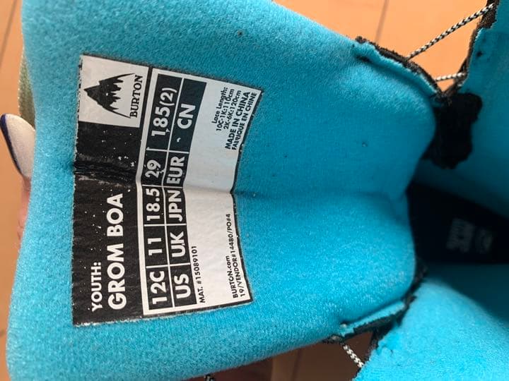 値下げ‼️BURTON スノーボード ブーツGROM BOA　18.5cm