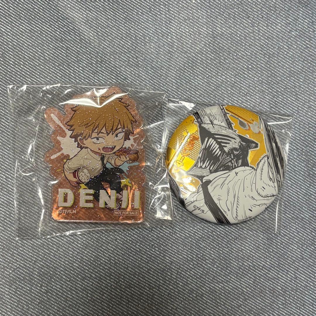 チェンソーマン 東京ドームシティ B賞 アクリルバッジ デンジ セット