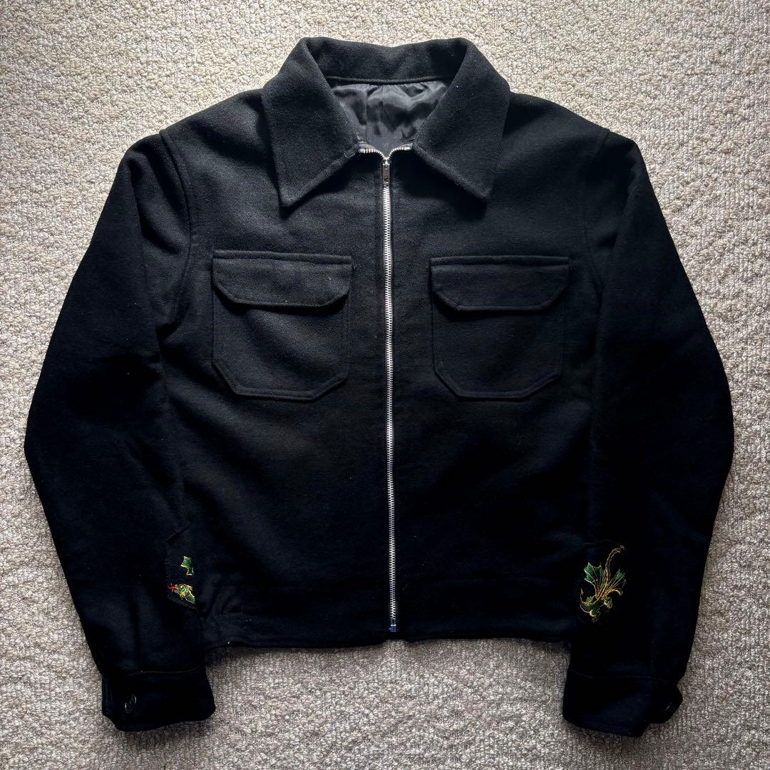 80s】 US.NAVY ツアージャケット スカジャン スーベニアジャケット