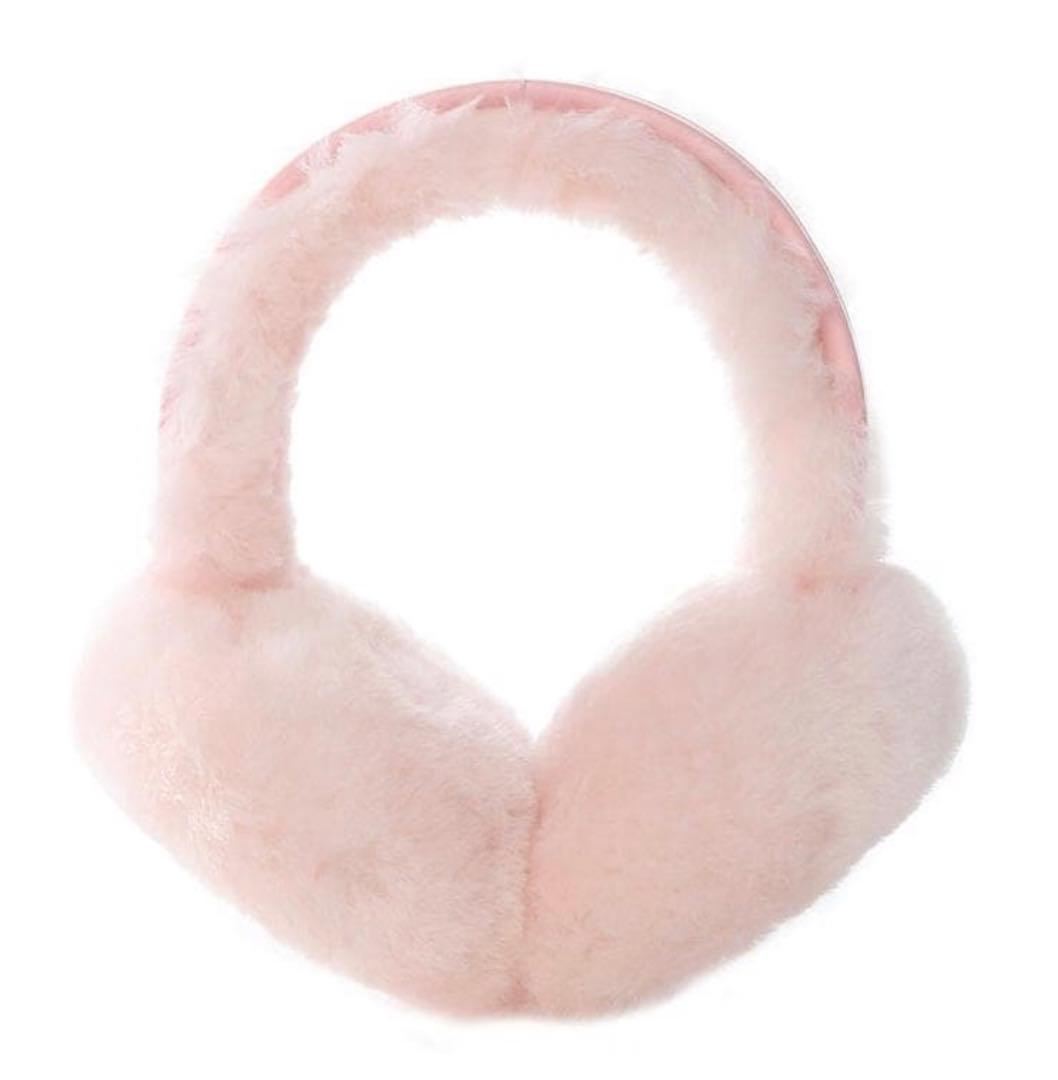 UGG 希少カラー ピンク ファー耳あて - メルカリ