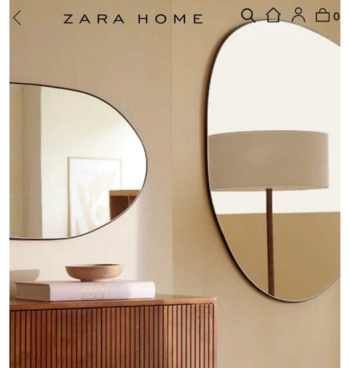 An様専用】ZARA HOME スモールイレギュラーシェイプミラー - メルカリ