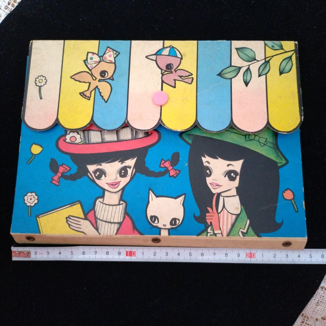 1960年　内藤ルネ　紙製ファイルバッグ　ヴィンテージ