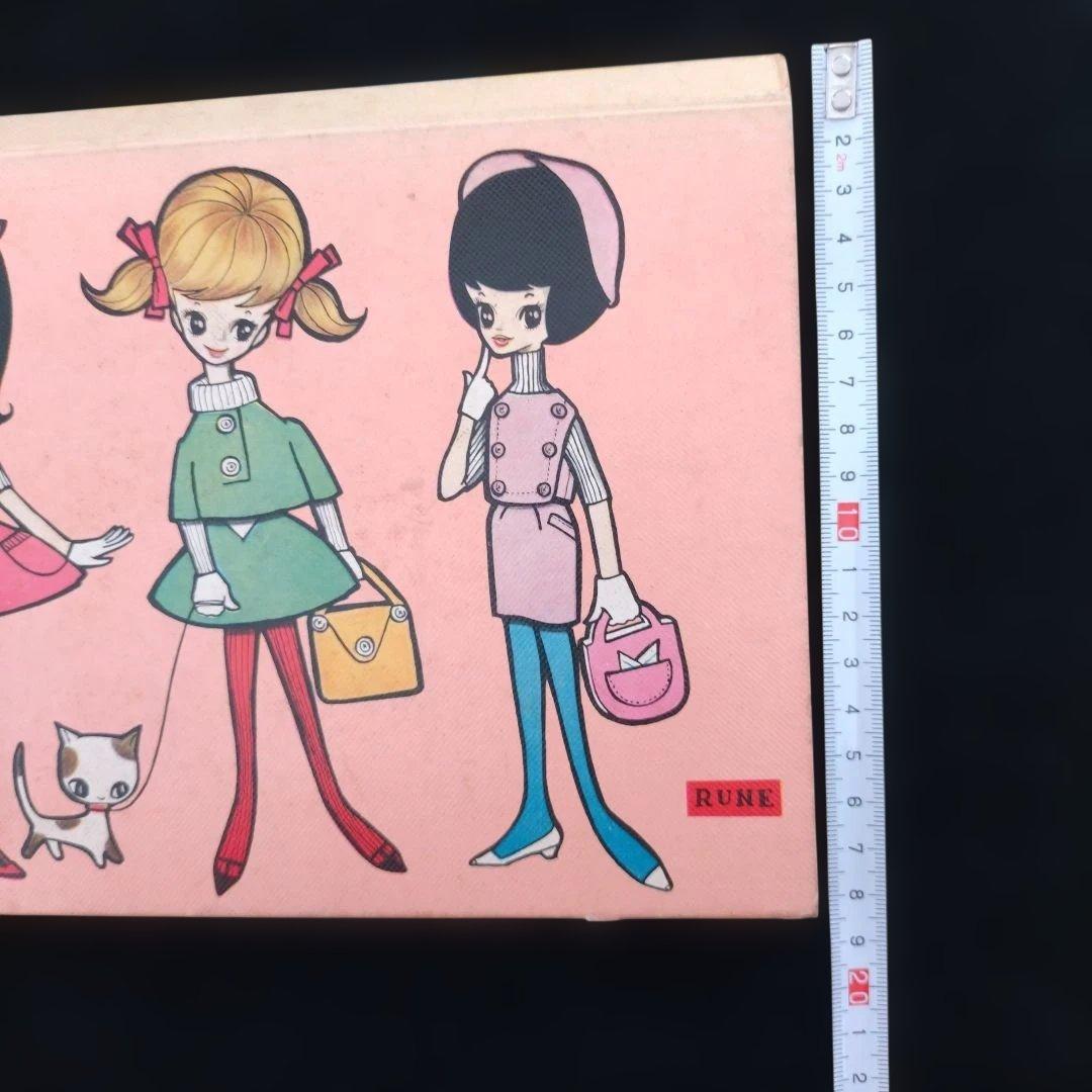 1960年　内藤ルネ　紙製ファイルバッグ　ヴィンテージ