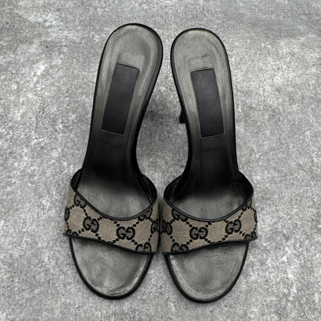 靴 Gucci GGCanvasPumps 36.5C Replaced Heels