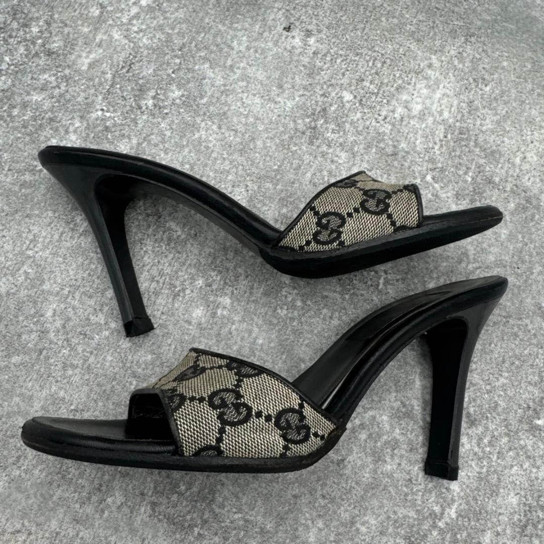 靴 Gucci GGCanvasPumps 36.5C Replaced Heels