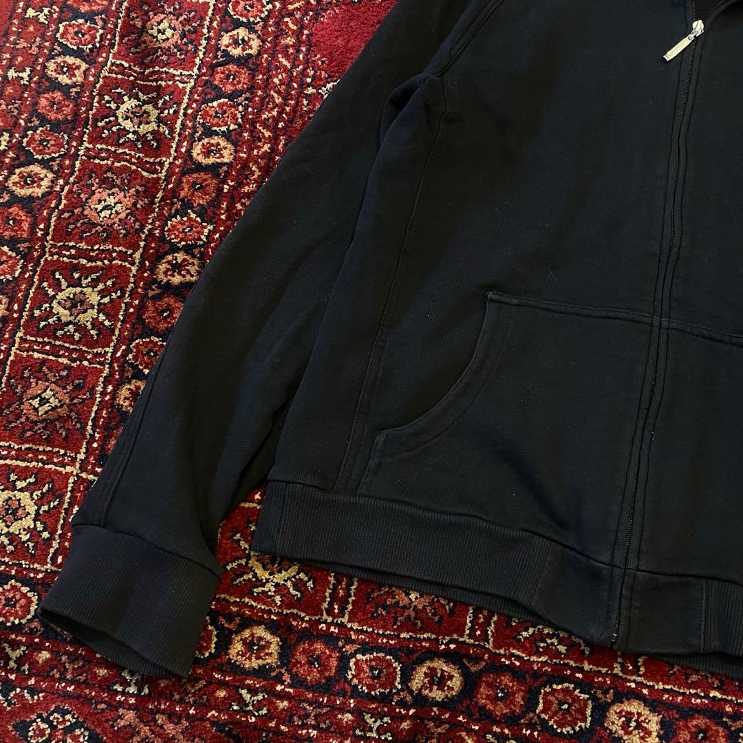 バーバリー ブラックレーベル ジップパーカー ノバチェック 刺繍 L