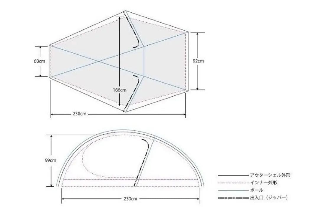 BIG SKY CHINOOK 1.5P レッド