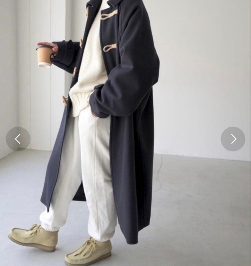 キャナルジーン BON APPÉTIT ネイビー メルトンダッフルコート 38