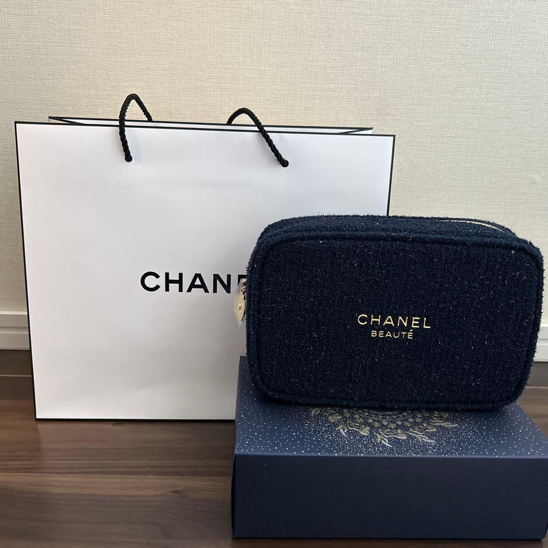 CHANEL シャネル 2025 クリスマスコフレ ネイビー ポーチ 新品未使用