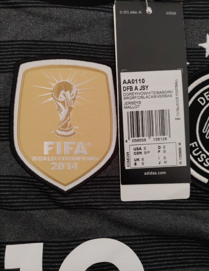 未使用タグ付き】ドイツ代表 ゲッツェ ユニフォーム リバーシブル
