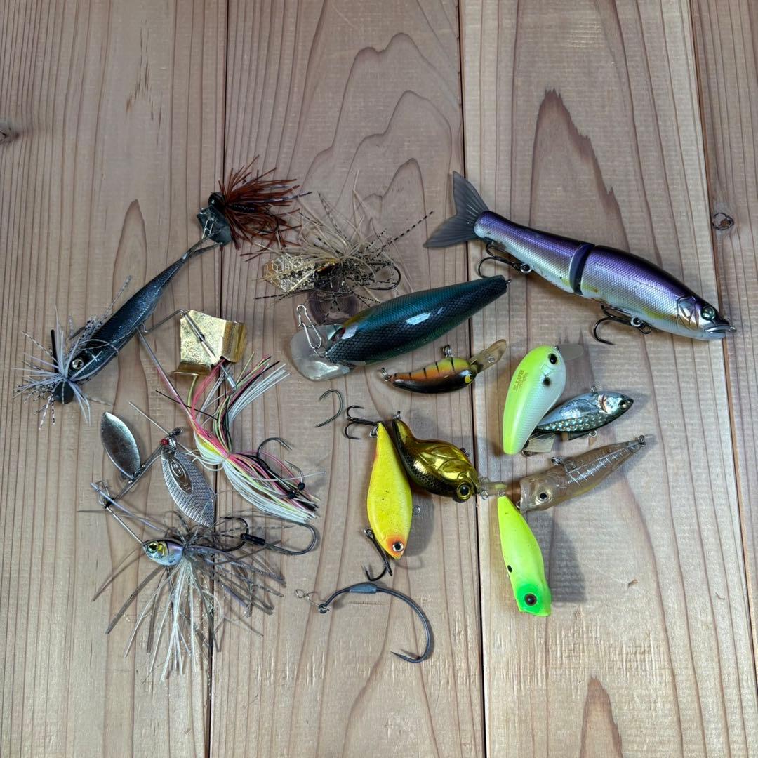 バス釣り引退セット ルアーセット フック シンカー - メルカリ