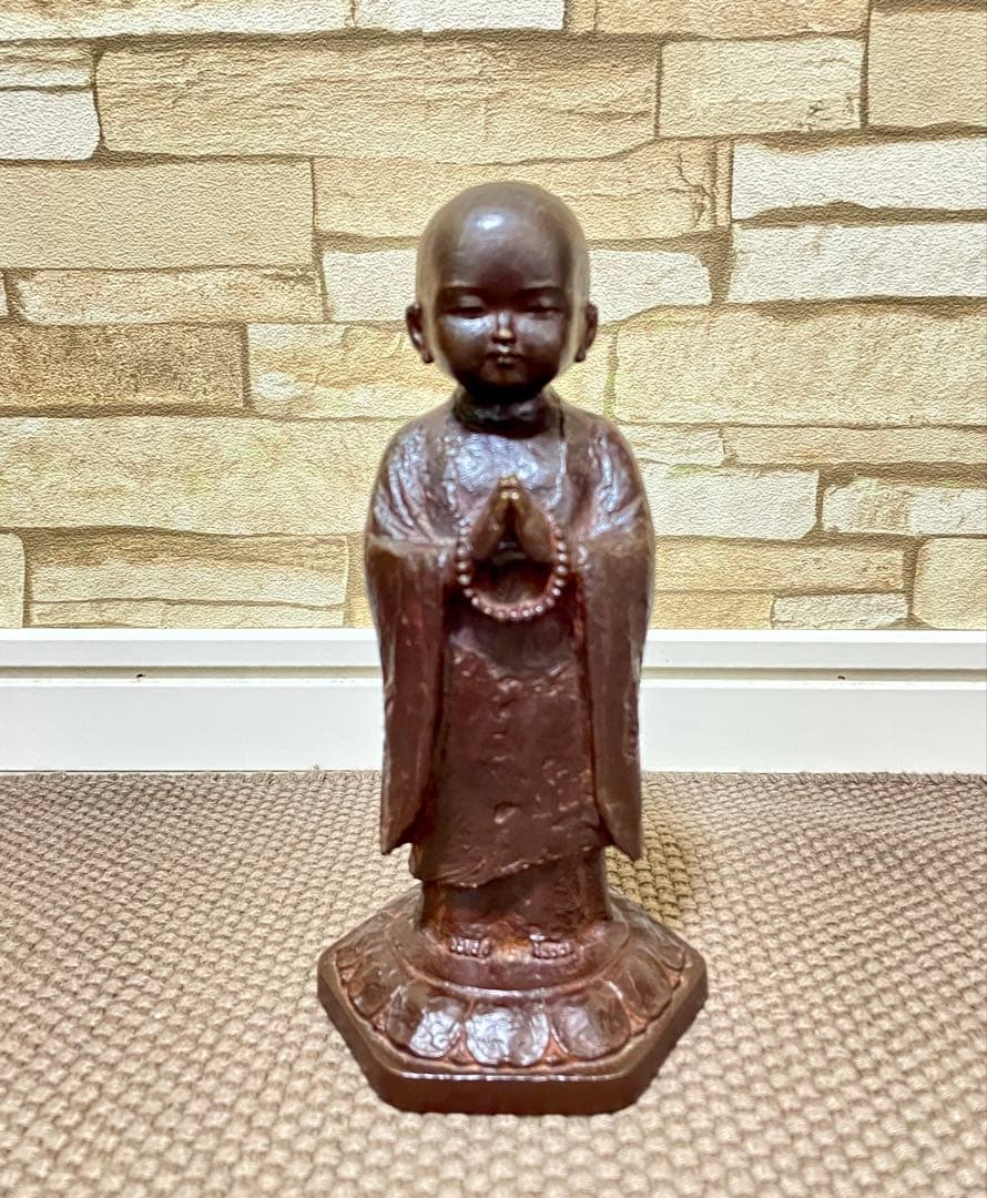 友沢正彦 祈り 地蔵菩薩 合掌地蔵 ブロンズ像 彫刻 - メルカリ