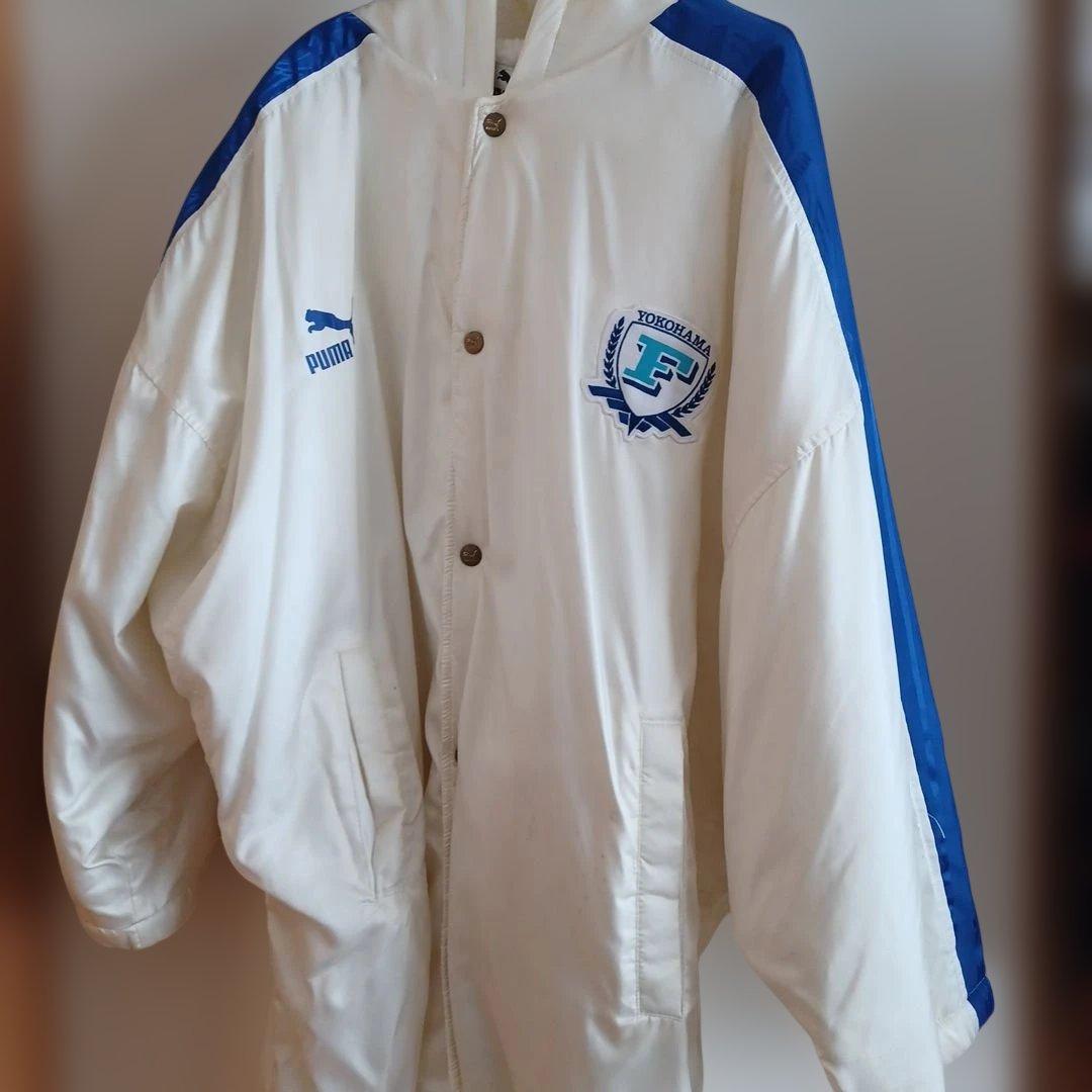 超レア横浜フリューゲルスベンチコート、選手支給品 極美品 レア 非売品 横浜Fマリノス スタッフ品 ベンチコート 大きい