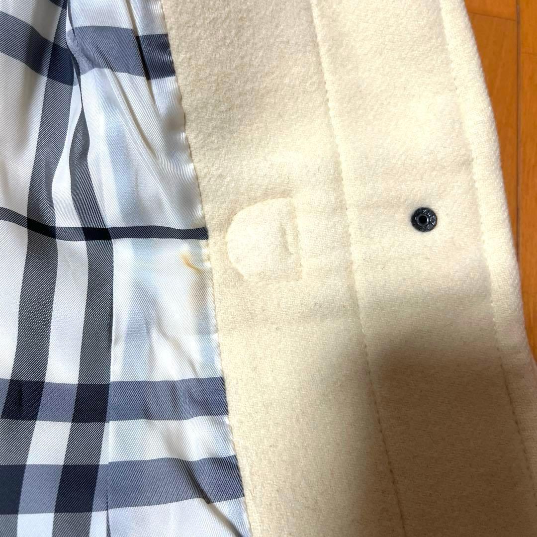 バーバリーブルーレーベル ダッフルコート メガチェック フード付