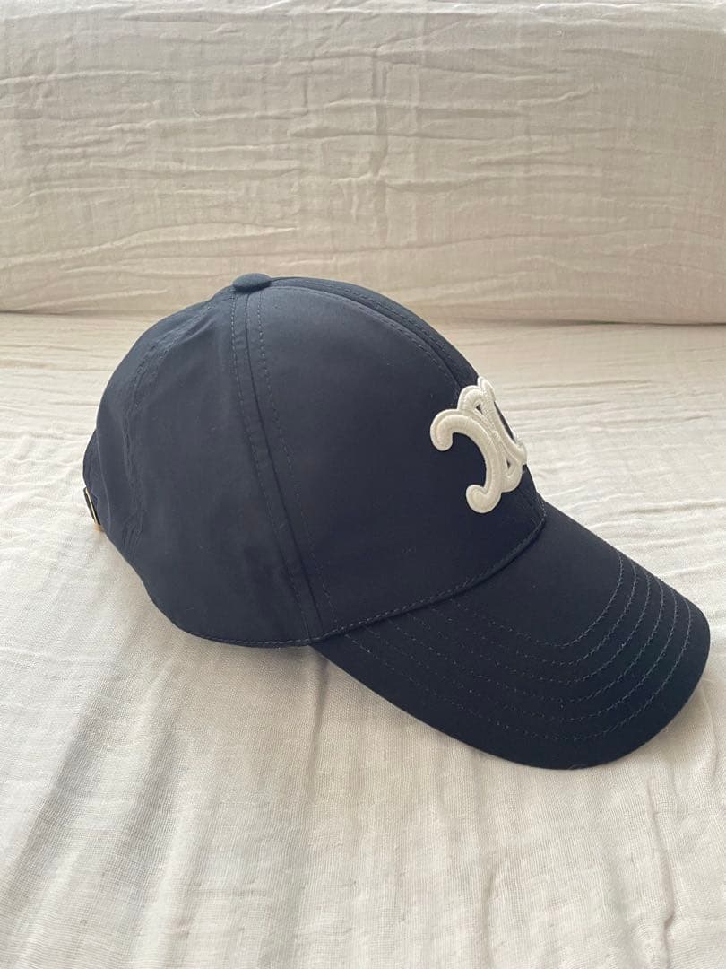 CELINE ベースボールキャップ ブラック Sサイズ - メルカリ