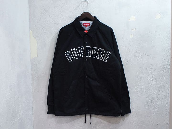 Supreme コーチジャケット アーチロゴ S 黒 - メルカリ