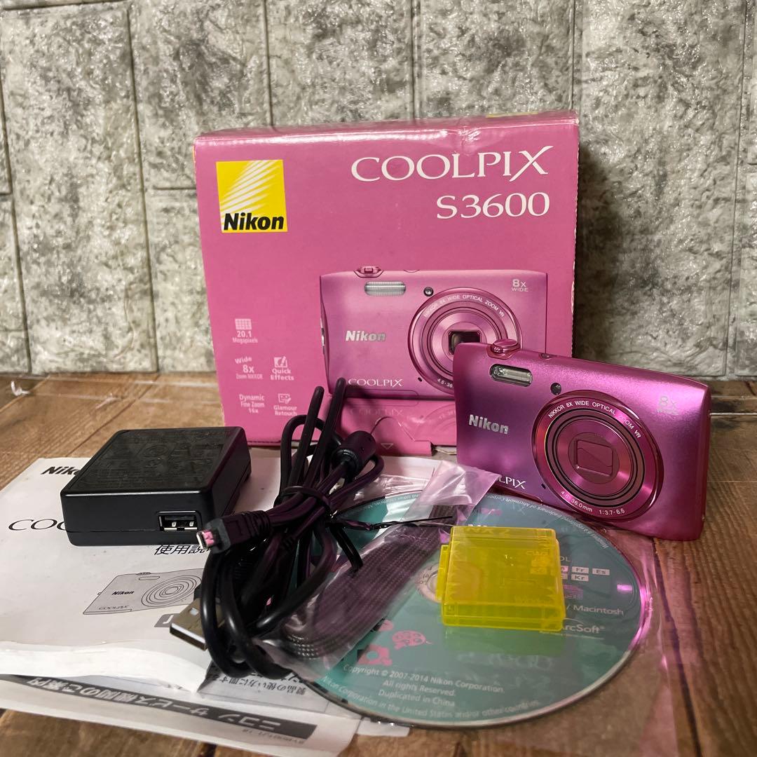 #882 Nikon COOLPIX S3600 ピンク Amazon | Nikon デジタルカメラ COOLPIX S3600 8倍ズーム 2005万画素