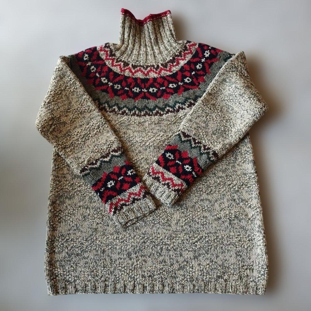 【超希少✨️美品】ラルフローレンカントリー　ノルディック ニット M 超希少✨️美品】ラルフローレンカントリー ノルディック ニット M