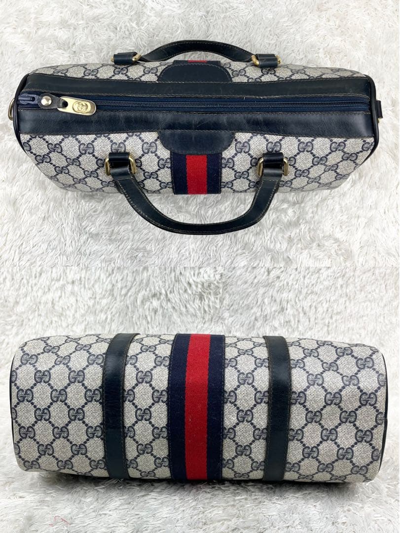 美品】オールドグッチ シェリーライン GGスプリーム ボストンバッグ