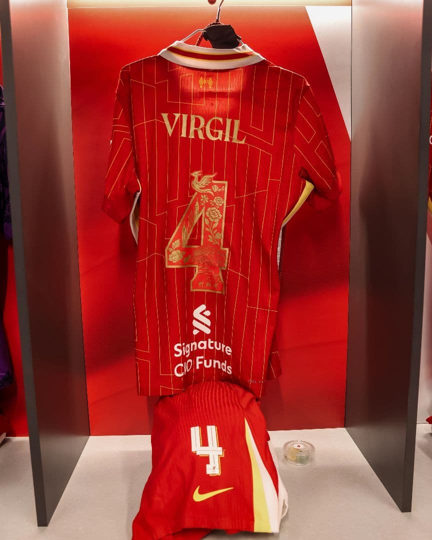 リバプールFC 24/25ユニフォーム 香港限定 VIRGIL 4 - メルカリ