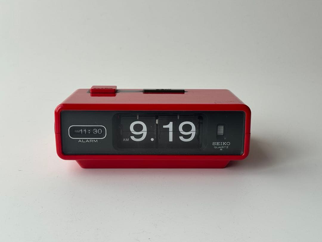 昭和レトロ★SEIKO パタパタ時計 目覚まし時計 QN 407R 当時物 Yahoo!オークション - SEIKO QN407Y 電池式 パタパタ時計 イエロー 動