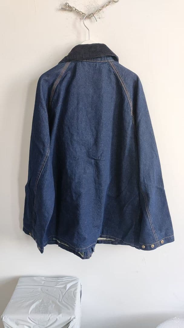 Barbour*Levi ネイビー デニム カバーオール S - メルカリ