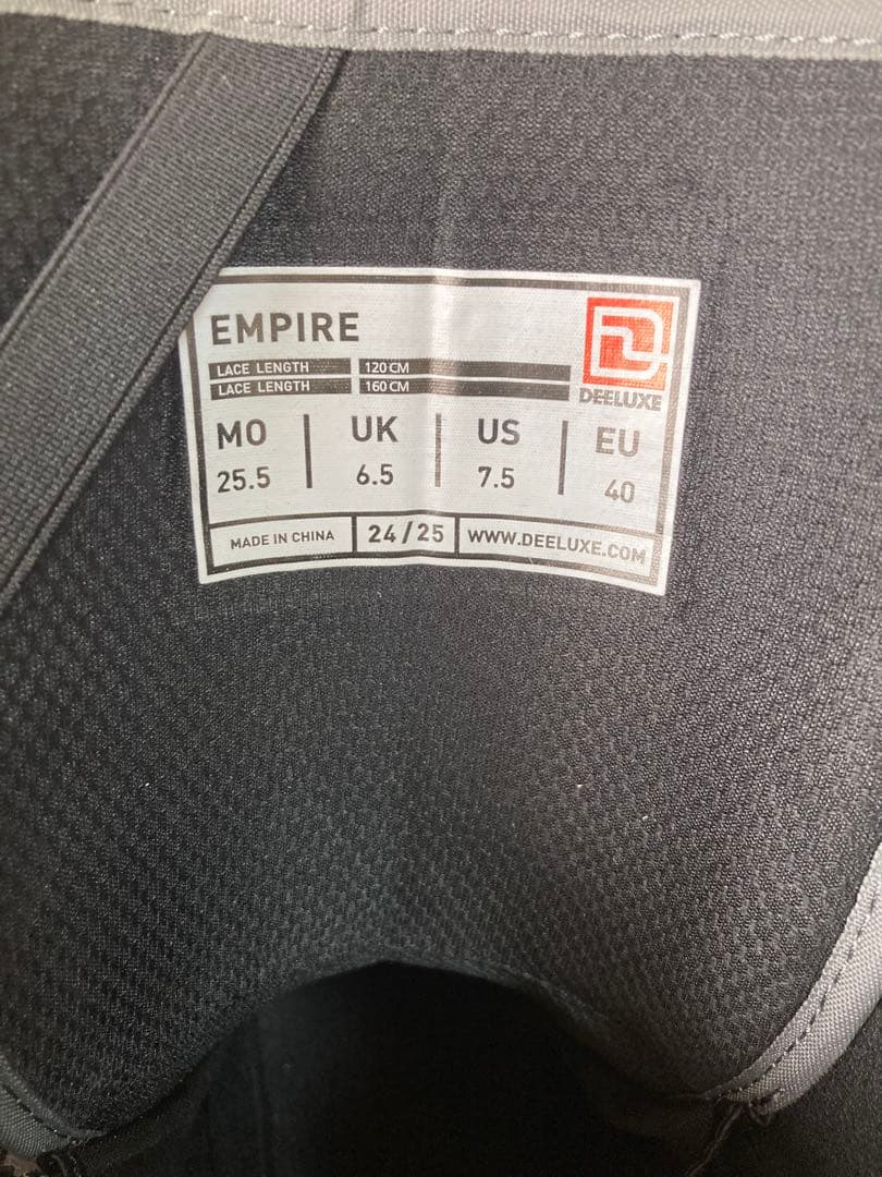 24-25モデルDEELUXE EMPIRE 25.5cm CTFサーモインナー