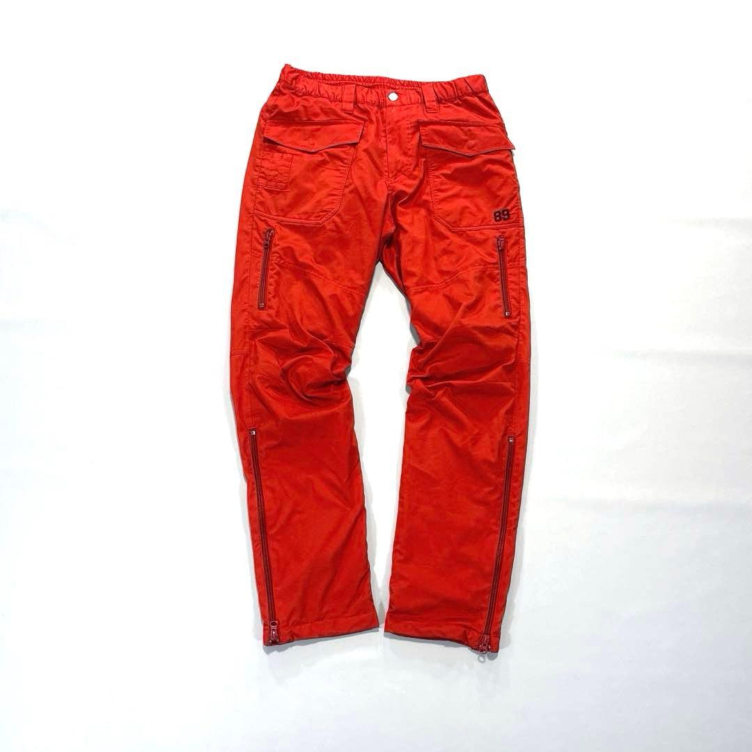 パーリーゲイツ 5/L 蓄熱 ロングパンツ オレンジ ウエストゴム