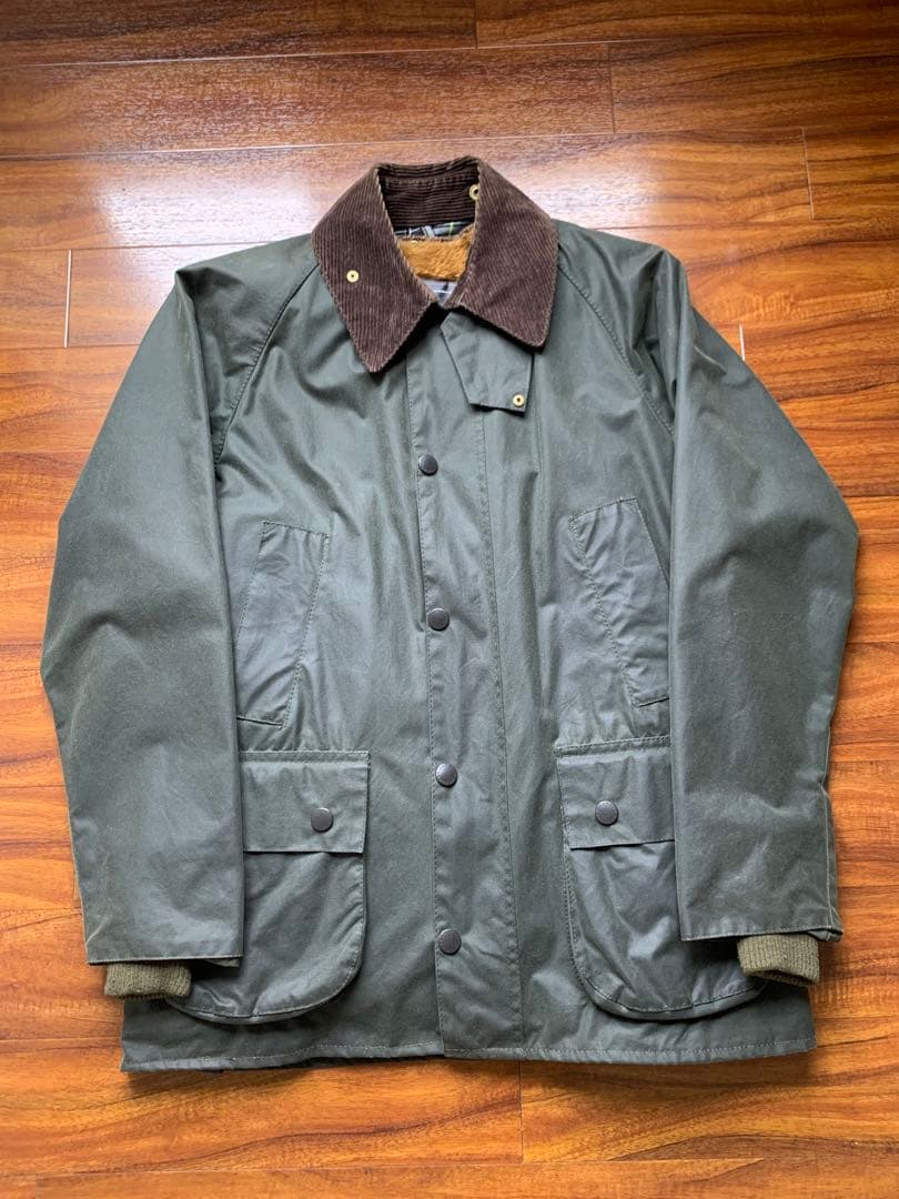 Barbour BEDALE sage 36 三井物産時代 VINTAGE】86s 2warrant Barbour 4pocket BEDALE Sage C36 - 毎日を