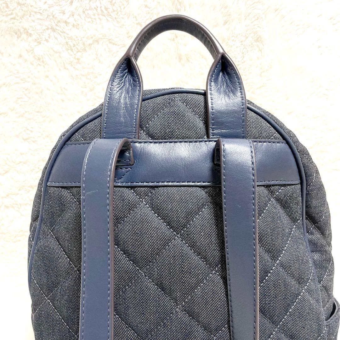 最終値下げ】MICHAEL KORS デニム レザー リュック キルティング