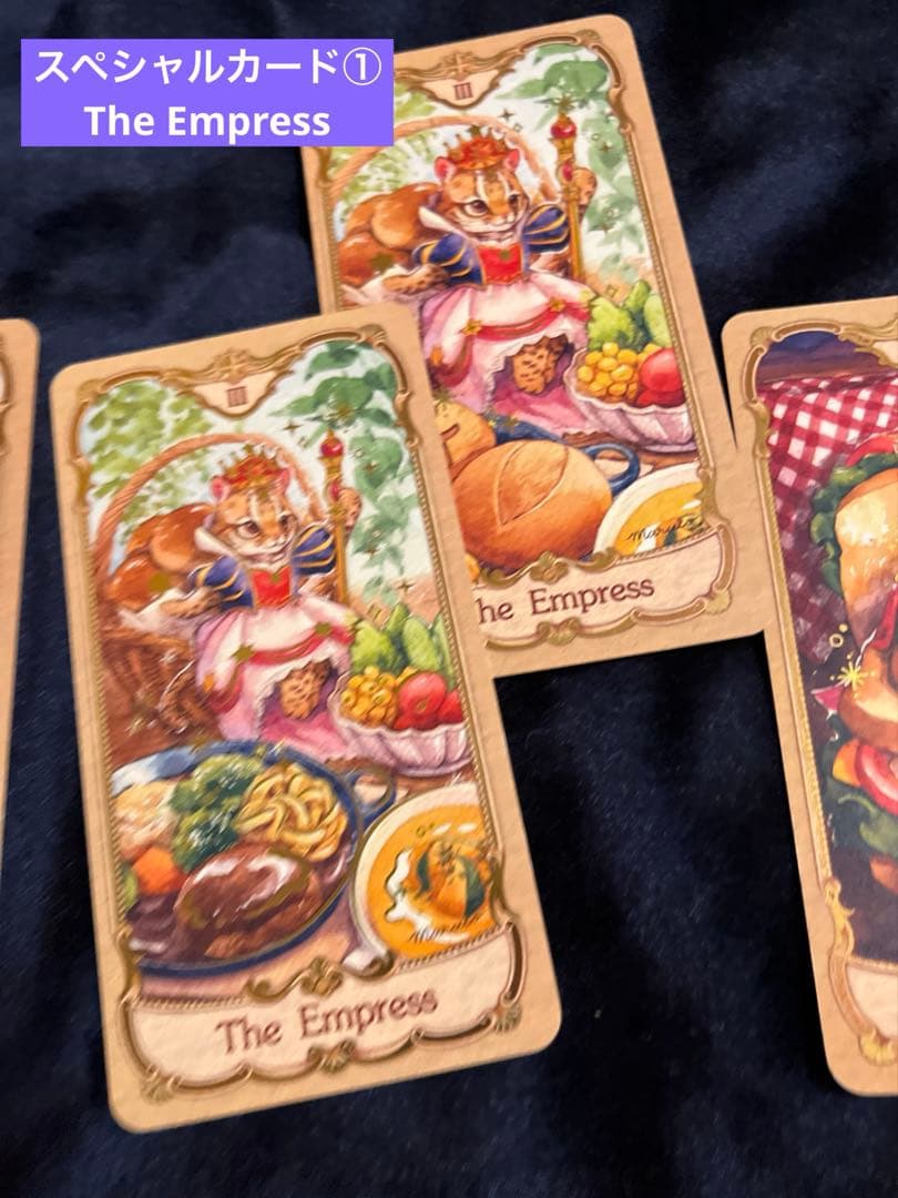 小動物と美食のタロットカード 78枚＋2枚 Maruco Art