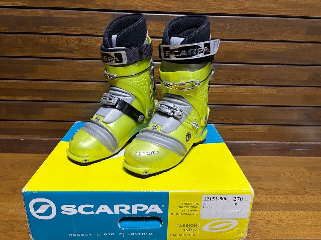 SCARPA F1 スキーブーツ 270サイズ イエロー SCARPA Alien Boot - 2017/18