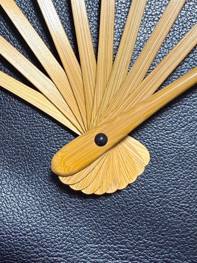 扇子　33.5cm 十松屋福井扇舗　金　白梅　片面違い　仕舞扇　能楽　着物