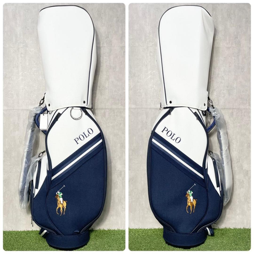 新品】ポロ ラルフローレン キャディバッグ ゴルフバッグ ネイビー