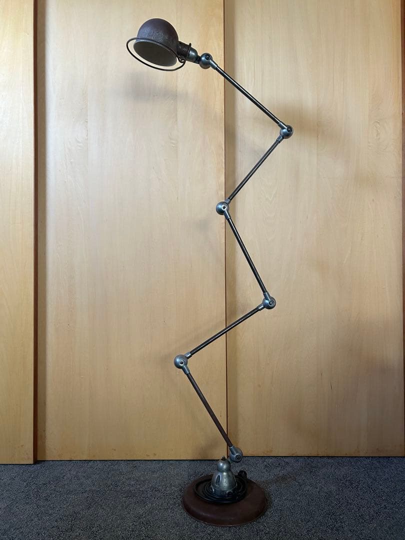 ジャンク ビンテージJIELDE 5bras ジェルデ 5アーム フロアランプ ヴィンテージ ジェルデJIELDE 5アーム Super Black Polish フロア